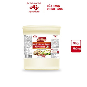 Hình ảnh Xốt Mayonnaise Aji-mayo® Professional Sauce 3kg/Thùng