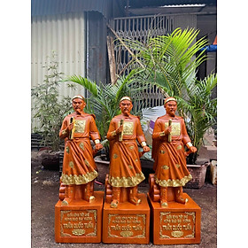 Mua Tượng trần quốc tuấn  trần hưng đạo vương bằng gỗ hương đá kt cao 80×26×22cm