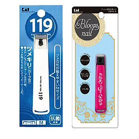 Combo 02 Bấm móng tay bằng thép cao cấp KAI - Nội địa Nhật Bản