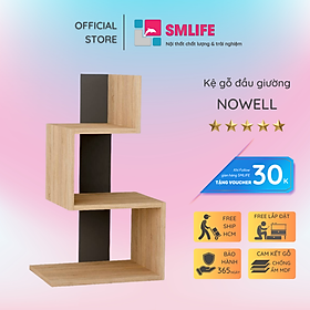 Mua Tủ gỗ đầu giường hiện đại SMLIFE Nowell  | Gỗ MDF dày 17mm chống ẩm | D40xR28xC70cm - Màu