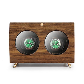 HỘP XOAY CHÍNH HÃNG DRIKLUX S2 VÂN GỖ MUN - XOAY 2 ĐỒNG HỒ - Gỗ Mun