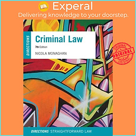 Sách - Criminal Law Directions by Nicola Monaghan (UK edition, paperback)