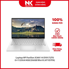 Mua Laptop HP Pavilion X360 14-dy0172TU (4Y1D7PA) (i3-1125G4/4GD4/256GBSSB/14.0 FHD/WLax/BT5.2/3C43WHr/Bạc/Win11SL)-Hàng chính hãng