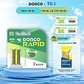 Vỉ 2 Đầu Dao Cạo Râu 2 Lưỡi DORCO RAPID TNA4020-B