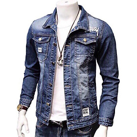 Áo khoác jeans nam , áo khoác nam xanh KH01 form vừa mềm co dãn lôi cuốn có 3 size (M L XL) Julido mẫu khoác AKJ8687 thời trang lịch lãm hàn quốc trẻ trung hiện đại