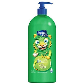 Sữa tắm gội xả mùi Táo Suave Kids 3 in 1 Apple 532ML của Mỹ cho bé yêu