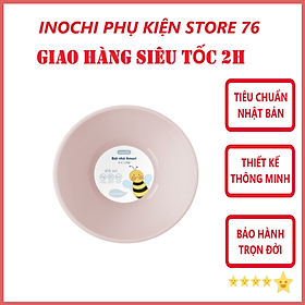 Bát Ăn Amori Sản Xuất Theo Tiêu Chuẩn Xuất Nhật Chất Liệu Nhựa Nguyên Sinh Đảm Bảo An Toàn Tuyệt Đối Cho Người Sử Dụng- Chính Hãng inochi ( Tặng kèm khăn lau pakasa) - Chén 415 ml