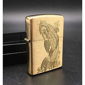 Bật lửa zippo khắc cá chép 12 – zippo 204b.cachep12