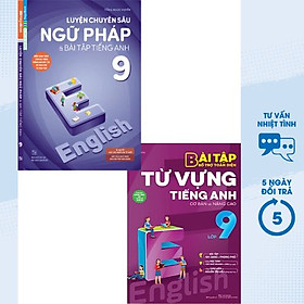 Mua Combo Luyện Chuyên Sâu Ngữ Pháp Và Bài Tập Tiếng Anh 9 + Bài Tập Bổ Trợ Toàn Diện Từ Vựng Tiếng Anh Cơ Bản Và Nâng Cao Lớp 9 (Bộ 2 Cuốn) - MG tại NewShop Official