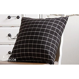 Mua VỎ GỐI TỰA VG286 CARO ĐEN TRẮNG