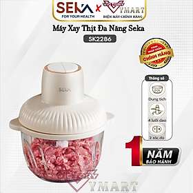 Mua Máy Xay Thịt  Thực Phẩm Đa Năng SEKA SK2286 Cối Thủy Tinh 2L - 500W (Model 2023) - Hàng Chính Hãng