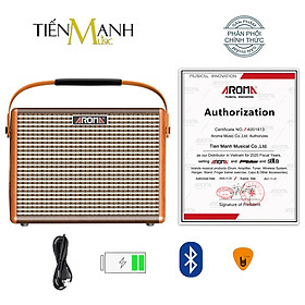 Mua  Bluetooth  Pin sạc  Amply Aroma AG-15A - Loa Ampli Guitar AG15A Amplifier AG15 Hàng Chính Hãng - Kèm Móng Gẩy DreamMaker