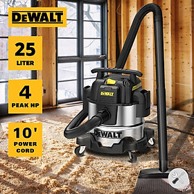 Mua Máy hút bụi công nghiệp khô và ướt (3000W – 4HP) DeWALT DXV25S dung tích 25L - Hàng chính hãng