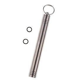 Waterproof Titanium Alloy Pocket Toothpick Holder Ear Pick Container for Outdoor Camping