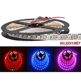 Dây 5 mét led đổi màu RGB WS2812B 5V loại 60 led 1m