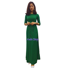 Áo dài lụa mỹ kèm quần / áo dài truyền thống / áo dài nữ