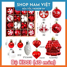 Mua Bộ Quả Châu Nhiều Kiểu Dáng Trang Trí Giáng Sinh Cao Cấp
