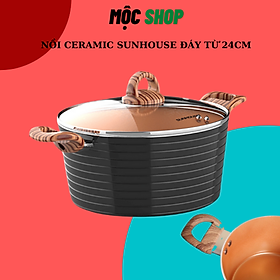 Mua Nồi Ceramic Đáy Từ Sunhouse  SHG2024MCA - Đồng