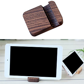 Wood Stand Mount Cradle for Smartphone Holder Car Cell Stand Mount Brown