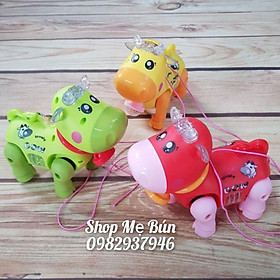 Đồ chơi sáng tạo cho bé con bò đi phát nhạc kêu