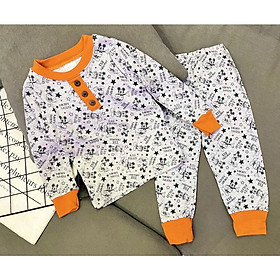 Đồ bộ bé trai, bộ ngủ dài tay cho bé trai size 8-22KG chất thun cotton mềm mịn mát