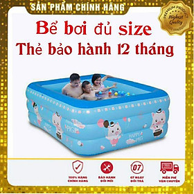 Mua Bể bơi phao cho bé 3 tầng đủ tất cả kích cỡ có đế chống trượt   có kèm bơm điện