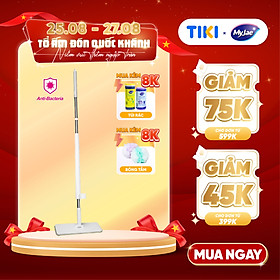 Cây Lau Nhà MyJae Đài Loan Sợi Microfiber Tự Vắt Kháng Khuẩn Ag+ 120cm