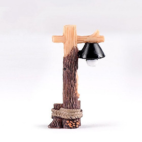 Mô hình cột đèn đường phong cách truyện thần tiên trang trí tiểu cảnh, DIY