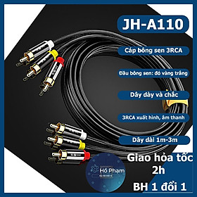 Mua Cáp bông sen 3RCA dành cho tivi  ps4  DVD các đầu bọc nhôm - JH A110 - Hồ Phạm