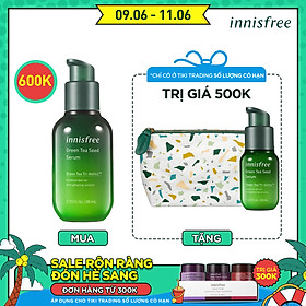 Tinh chất dưỡng ẩm cô đặc từ trà xanh và dầu hạt trà xanh tươi Jeju Innisfree The Green Tea Seed Serum 80ml - NEW