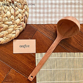 Muôi Thìa Vá ONGTRE Bằng Gỗ Nhãn cao cấp an toàn vệ sinh tuyệt đối