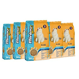 Combo 4 gói thức ăn cho mèo Minino Yum 350gr - Tặng 1 gói cùng loại