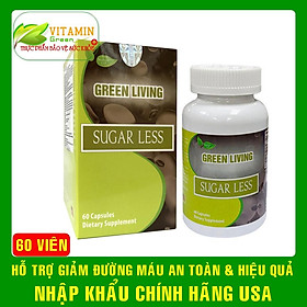 Viên uống hỗ trợ giảm đường máu Green Living Sugarless Nature Gift cho