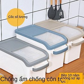 Mua (Xả Kho) Thùng đựng gạo 15kg thông minh chống ẩm mốc có nắp nhựa an toàn sức khỏe (Siêu Tiện Ích)