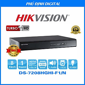 Mua Đầu ghi camera 8 kênh HDTVI Hikvision mã DS-7208HGHI-F1/N - Hàng Chính Hãng