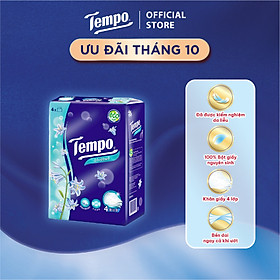 Khăn giấy rút cao cấp Tempo Softpack - 4 lớp bền dai, an toàn cho da - Thương hiệu Đức (4 gói/Lốc)