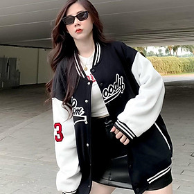 Áo khoác bomber dù unisex form rộng 2 lớp 23 nam nữ