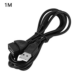 Chất lượng cao 0,6m 1m 1,5m 3m 5m USB 2.0 Một nam sang nữ đồng bộ hóa bộ sạc dây cáp dây cáp Dữ liệu Dữ liệu màu đen Phụ kiện: 1M