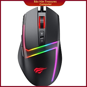 Mua Chuột Gaming Có Dây Havit MS953 RGB Blacklit  6 Chế Độ DPI  7 Nút Control  20 Triệu Lần Nhấn - Hàng Chính Hãng