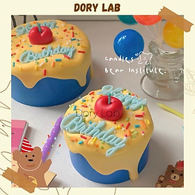 Nến Thơm Handmade Bánh Sinh Nhật HPBD Cherry Cute - Dory Lab