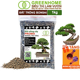 Đất Trồng Cây Bonsai Greenhome, Bao 14 Lít (8kg), Promix, Trộn Sẵn, Tiện Dụng, Giữ Ẩm Tốt, Thoáng Khí, Rễ Khoẻ, Thân To