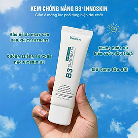 Kem chống nắng phổ rộng phổ rộng B3+ innoskin với 6 màng lọc, Nâng tone, Kiềm dầu siêu đỉnh Hàn Quốc