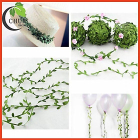 Mua Cuộn dây lá giả bằng vải dài 5m trang trí  làm đồ handmade