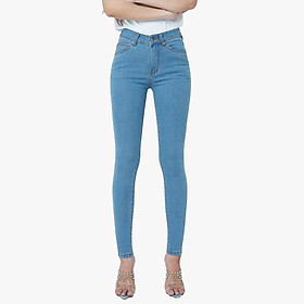 Quần Jeans Pha Sợi Cà Phê Aaa Jeans Dáng Skinny lưng cao  - UCSD COFFEE