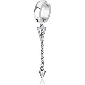 Bông Tai Nam Loại Kẹp Ko Cần Bấm Lỗ Tai Titan Không Đen TT 2443 – 1 Cái
