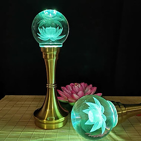 Mua PHỤ KIỆN THỜ CÚNG ĐÈN LED HOA SEN THỦY TINH