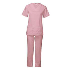 Women Nursing Scrubs Uniform Top Pants Set suits Clothing for Worker Pet Groomer