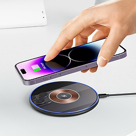Mua Sạc không dây từ tính Wiwu Quantus Wireless Charger W013 cho điện thoại thông minh  hút nam châm từ tính chính xác  sạc nhanh ở nhiệt độ thấp - Hàng chính hãng