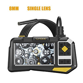 4.5” IPS Screen Industrial Endoscope 8MM/5.5MM/3.9MM Single Dual Lens Camera Car Inspection Borescope HD1080P 9LEDs Waterproof Cable Length: 2m