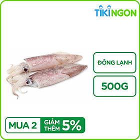 Mực Ống 8-15cm Đông Lạnh 500g